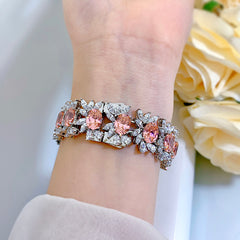 [SNIFFLER]Wreath -- 925 Sterling Silver Zircon  Bracelet