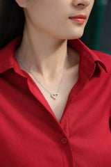[SNIFFLER]Pure Heart -- 925 Sterling Silver Moissanite  Necklace