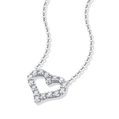 [SNIFFLER]Pure Heart -- 925 Sterling Silver Moissanite  Necklace
